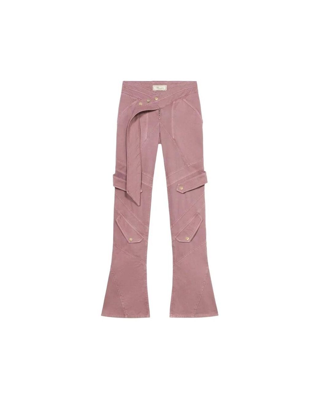 Blumarine Pink Straight Trousers