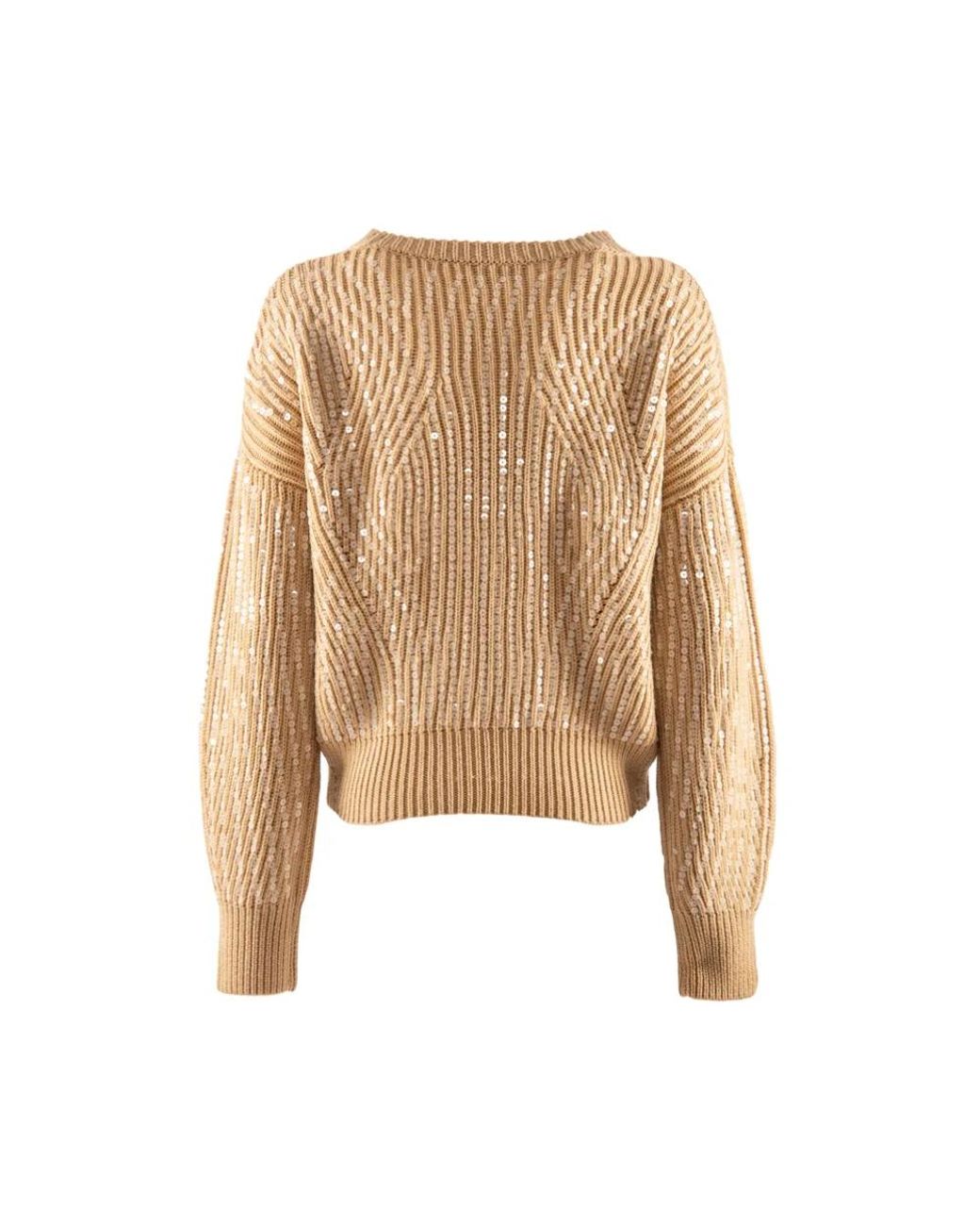 Nenette Natural Round-Neck Knitwear