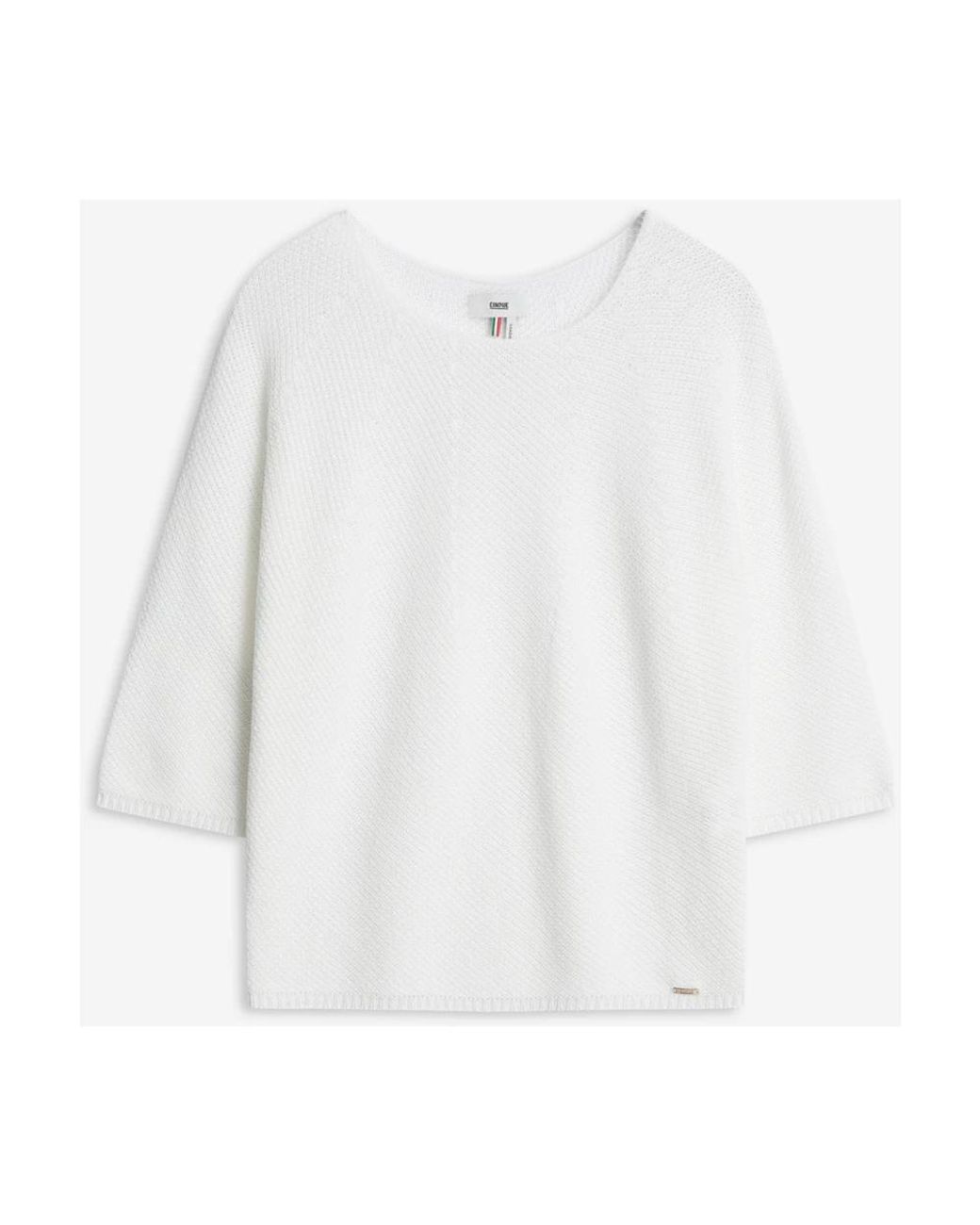Cinque White Round-Neck Knitwear