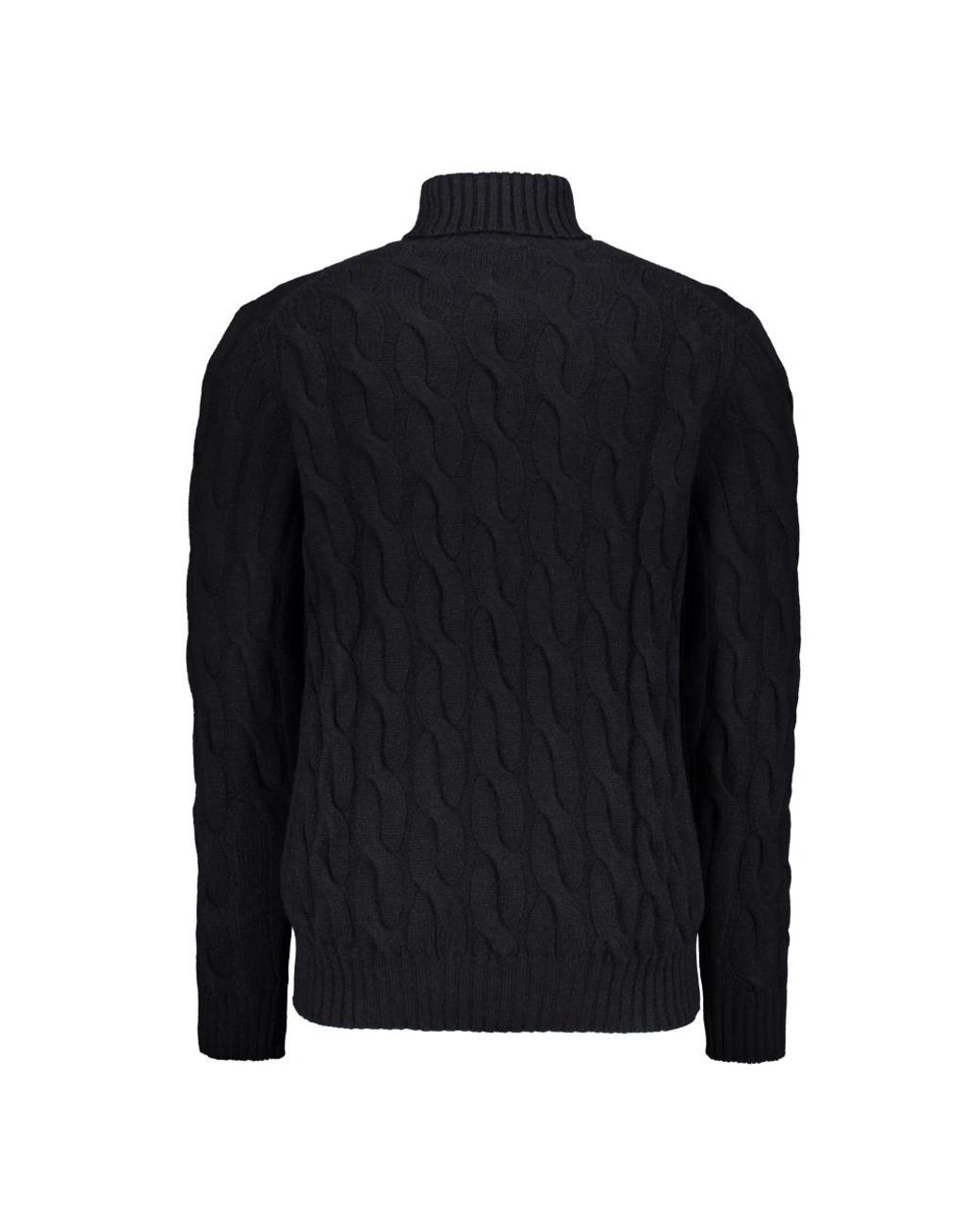 Moorer Black Cashmere Knitwear for men