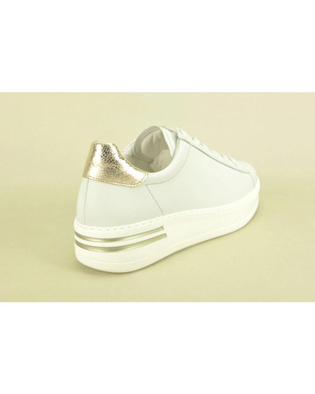 Gabor Solid Sneaker in het White