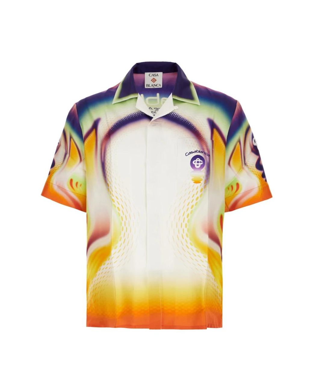 Casablanca Yellow Short Sleeve Shirts for men
