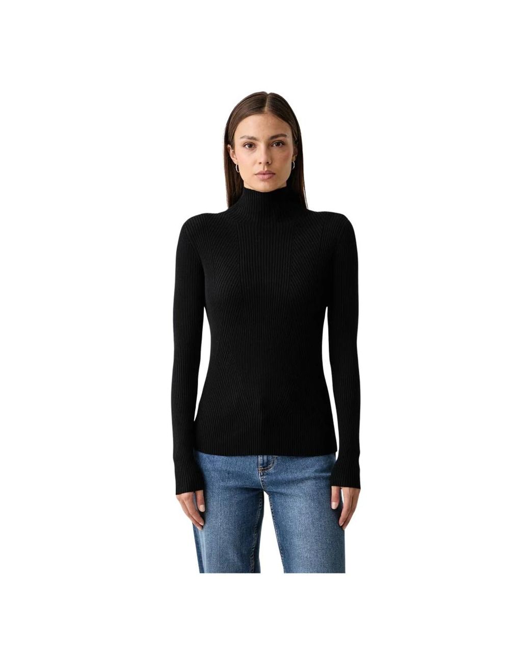 Joop! Black Viskose-Rollkragenpullover