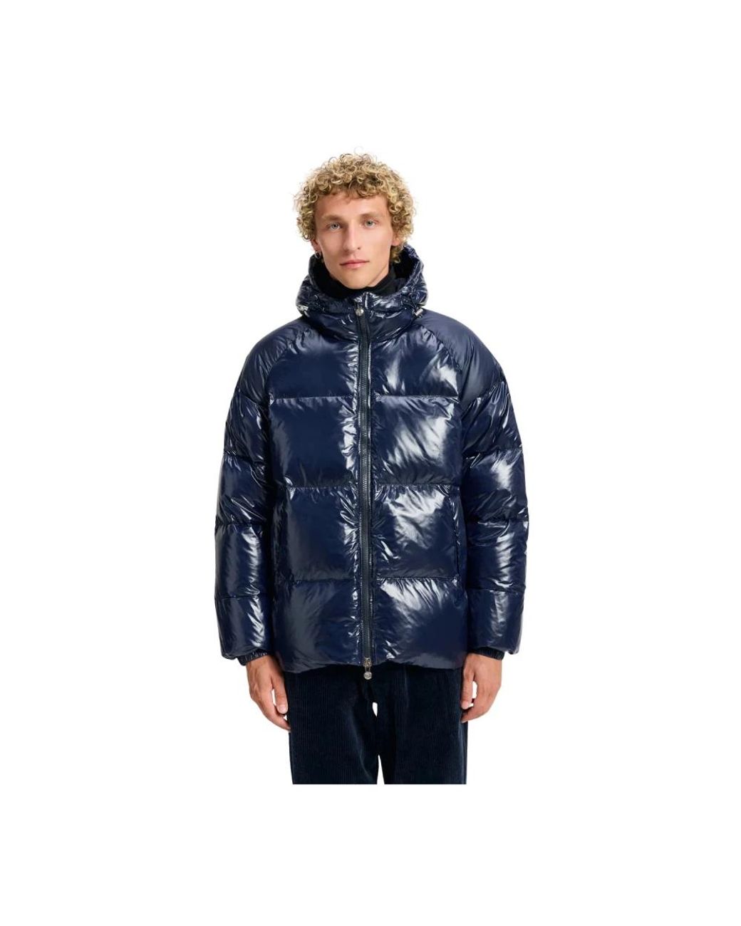 Pyrenex Jassen ,Blauw ,Sten Down Jacket in het Blue voor heren