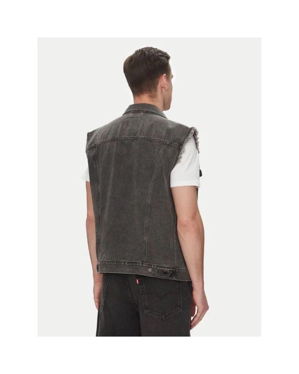 Vests di Levi's in Gray da Uomo