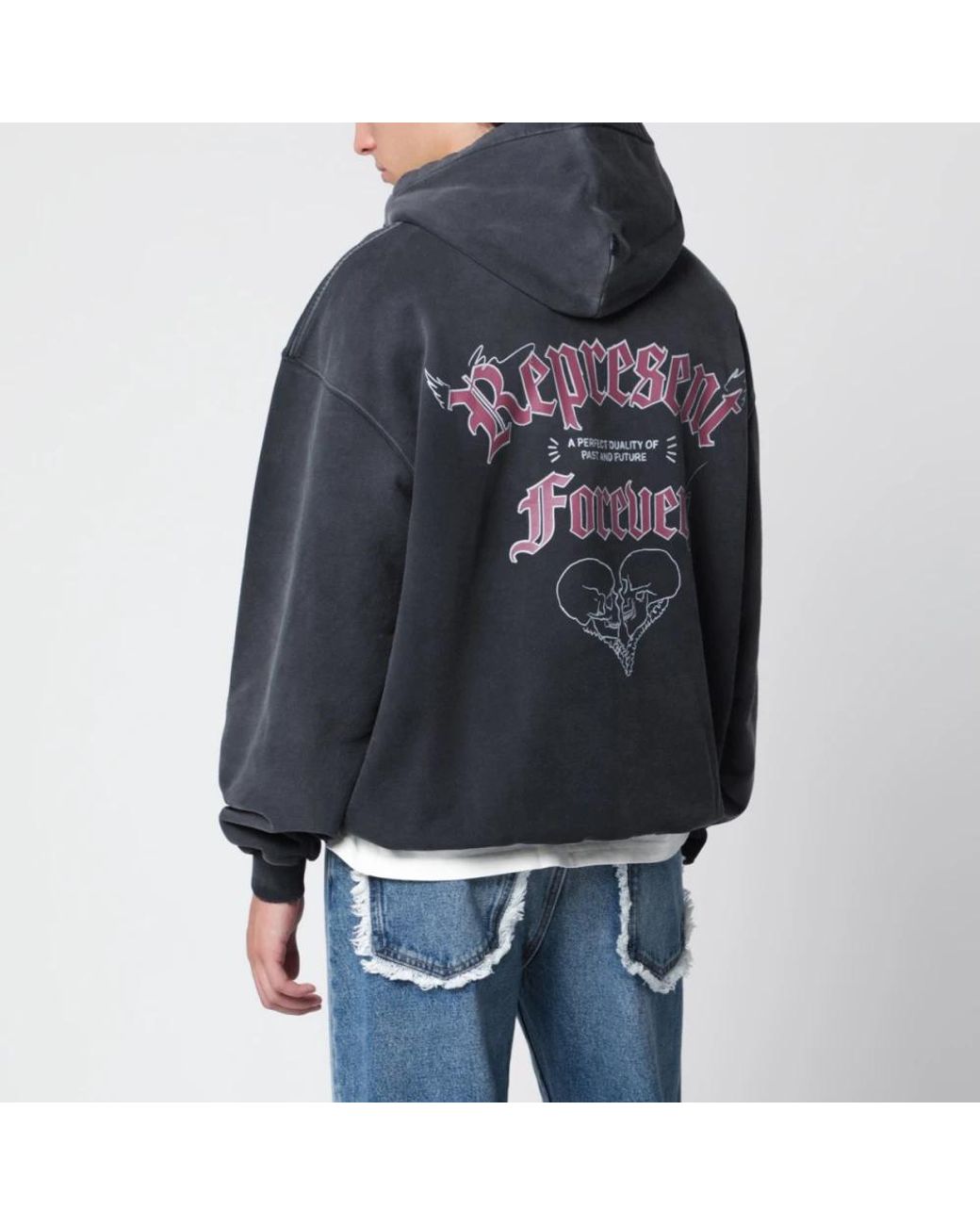 Represent Black Hoodies for men