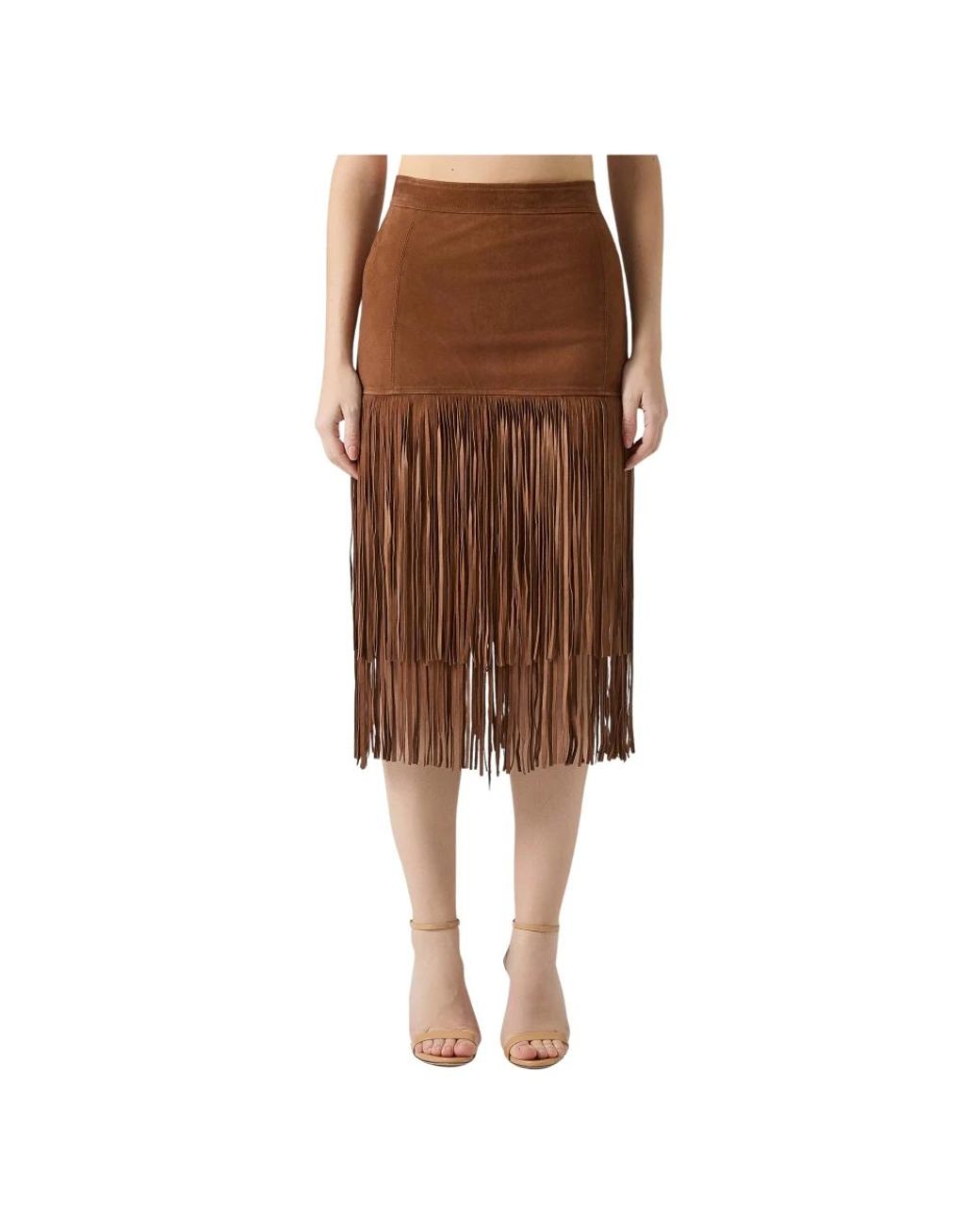 Ermanno Scervino Brown Midi Skirts