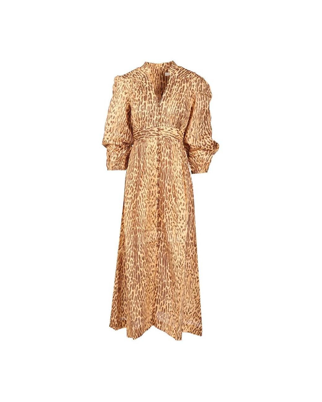 Zimmermann Natural Midi Dresses
