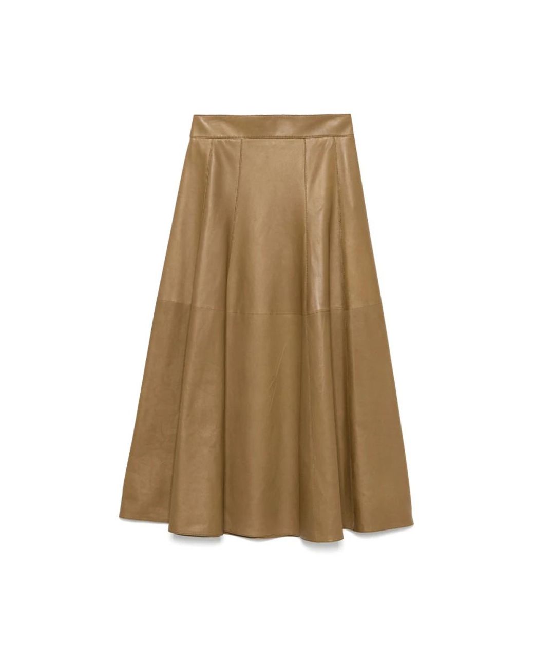 Saint Laurent Natural Leather Skirts