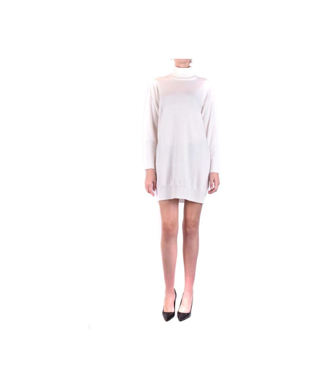 Dondup White Short Dresses
