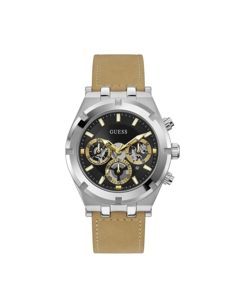 Guess Continental Watch in het Metallic voor heren