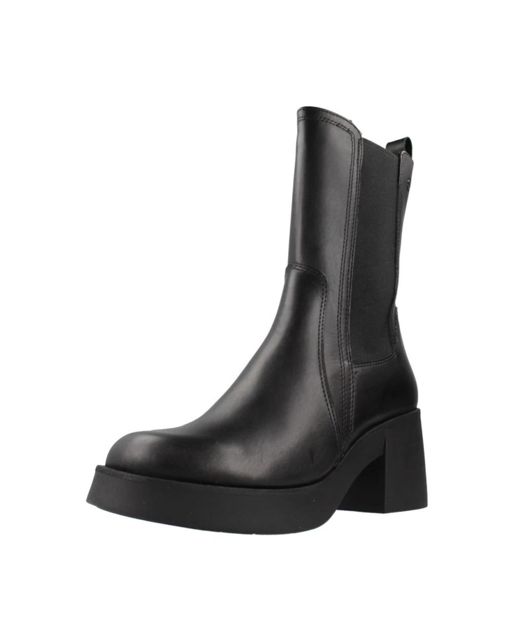 Tamaris Black Heeled Boots