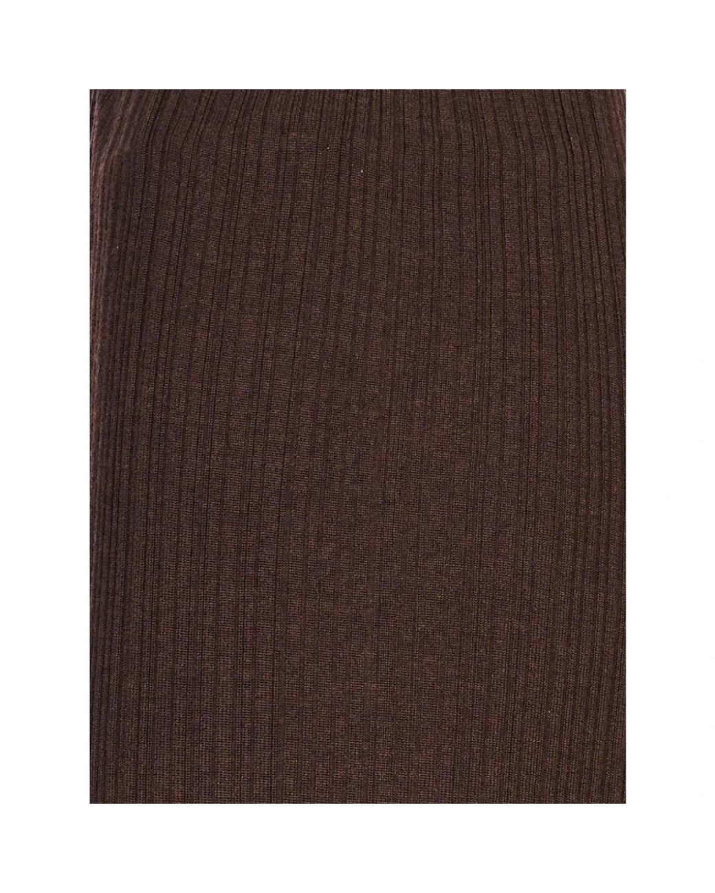 Agnona Brown Wide Trousers