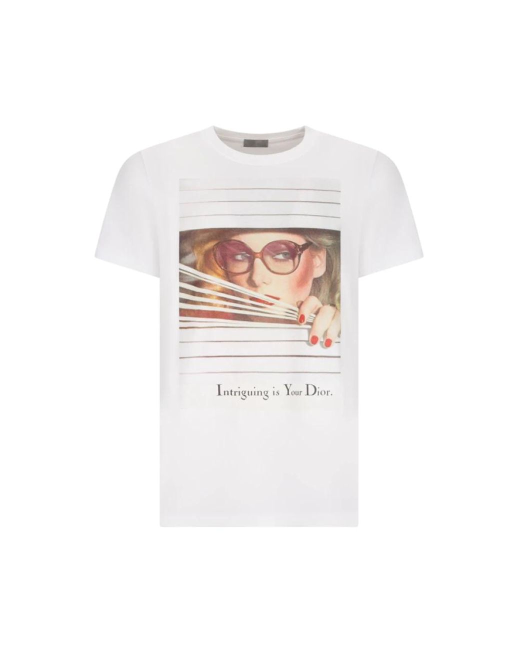 Dior Tops ,Wit ,Heritage Print T-Shirt in het White voor heren