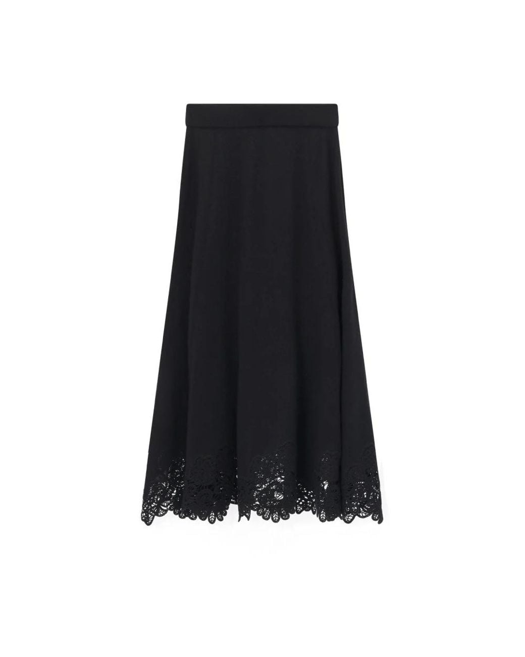Midi Skirts Zimmermann de color Black