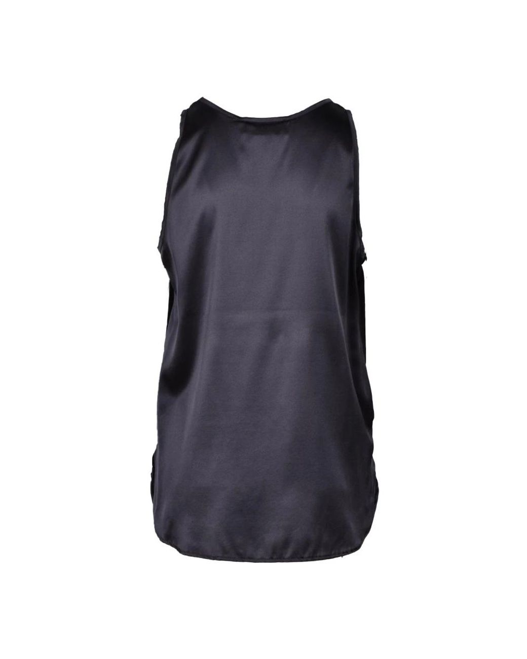 Wild Cashmere Blue Sleeveless Tops