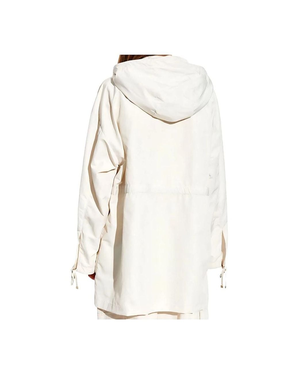 Moncler White Rain Jackets