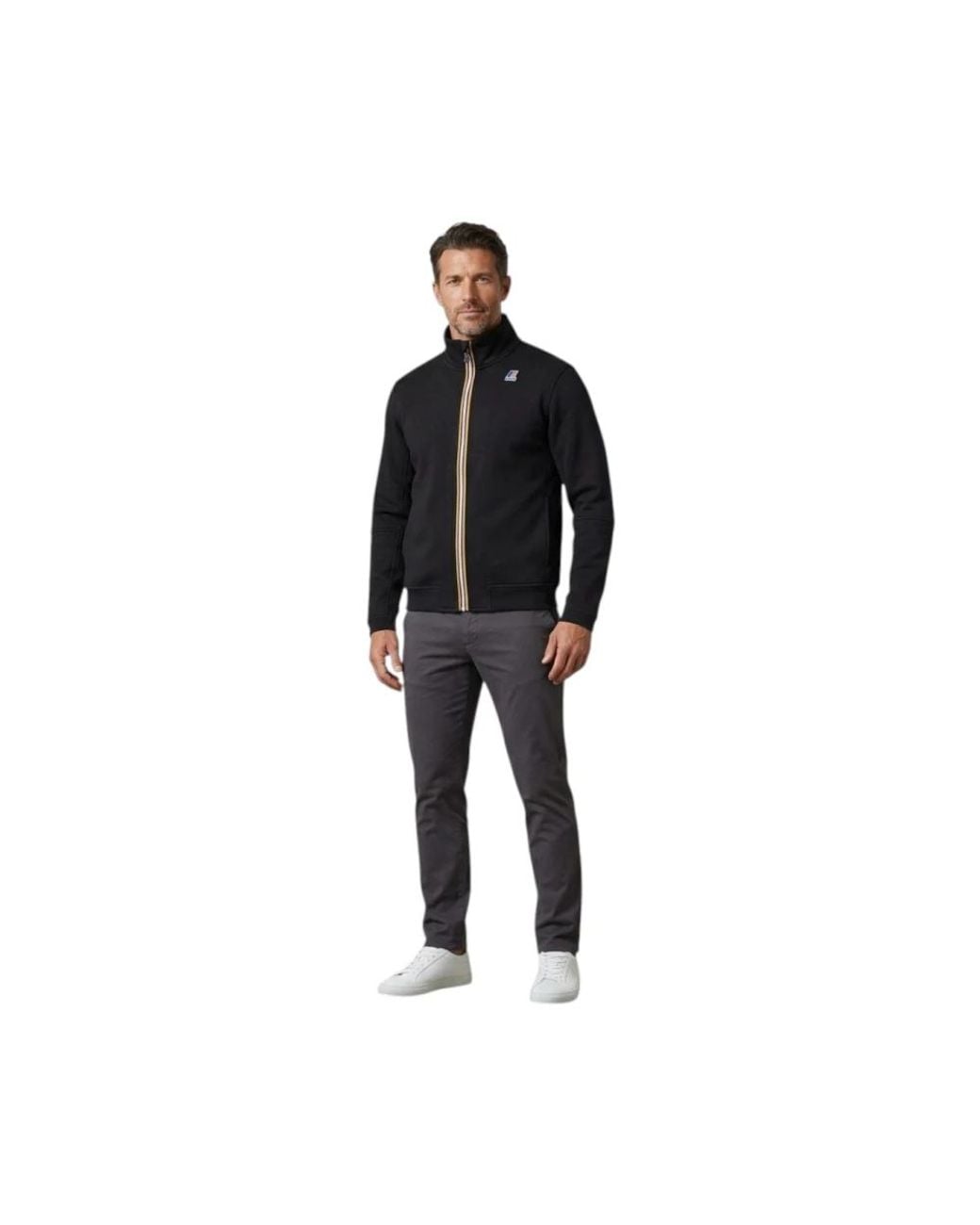 Zip-Throughs K-Way de hombre de color Black