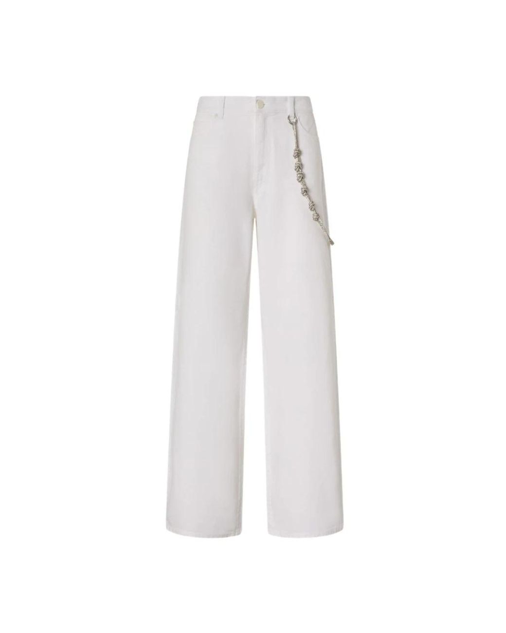 Pinko White Wide Jeans
