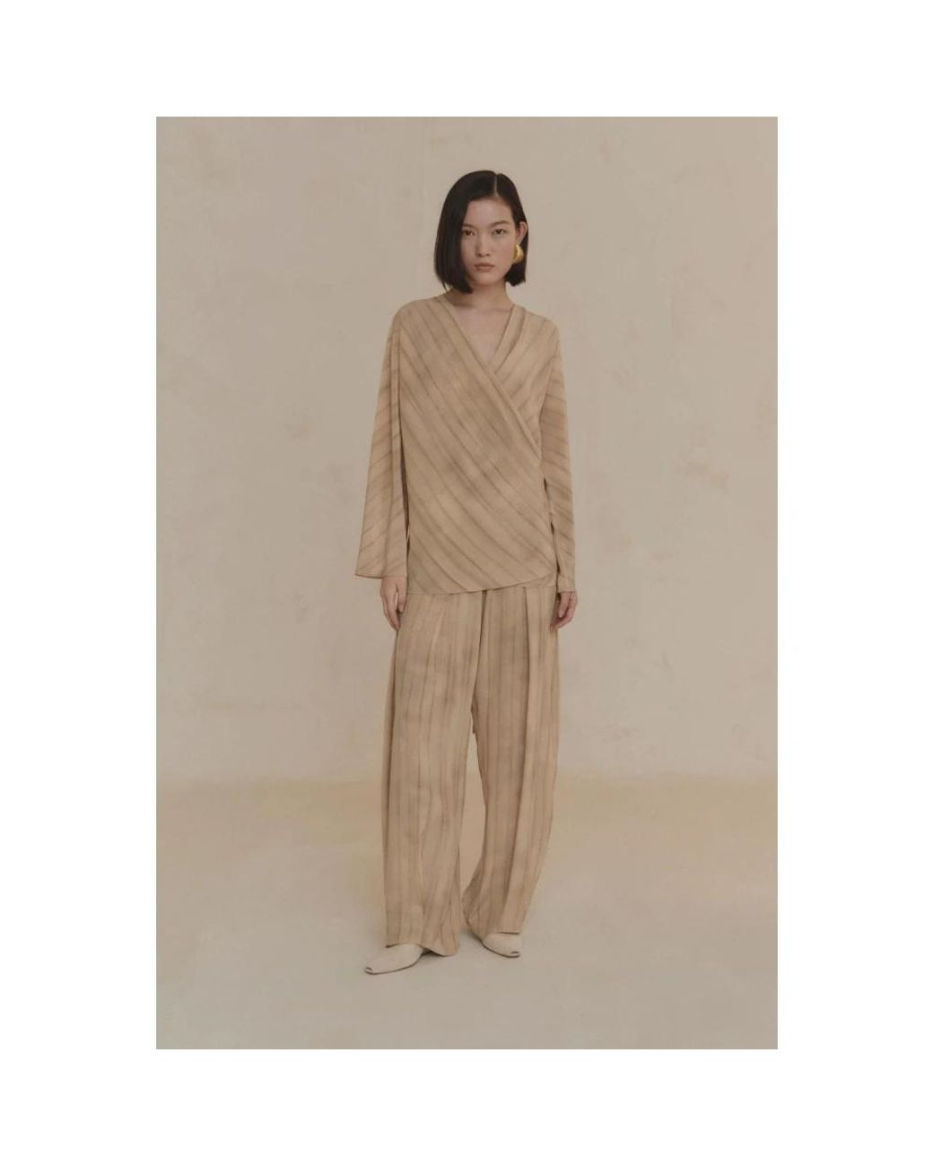 Cortana Natural Wide Trousers