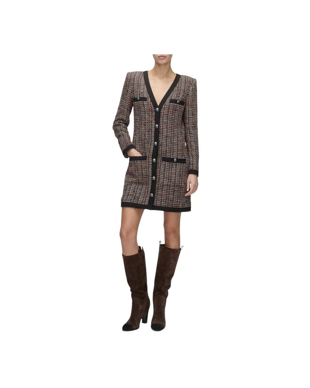 Veronica Beard Gray Short Dresses
