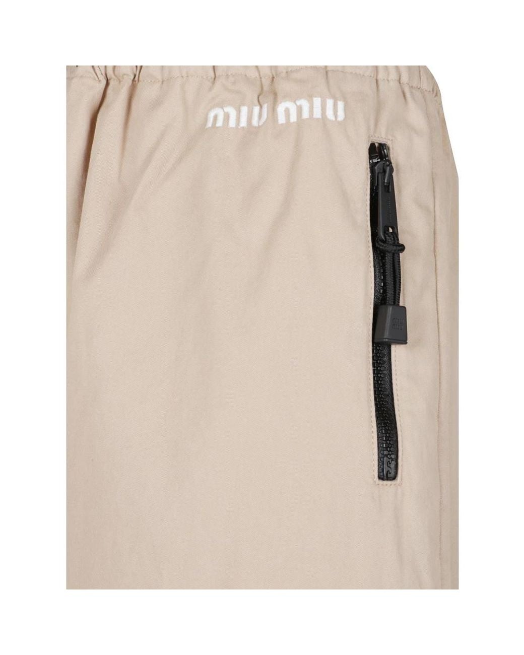 Miu Miu Natural Sweatpants