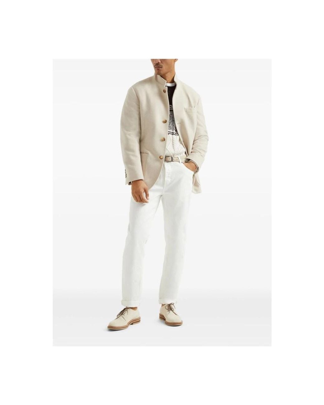 Brunello Cucinelli Natural Blazers for men