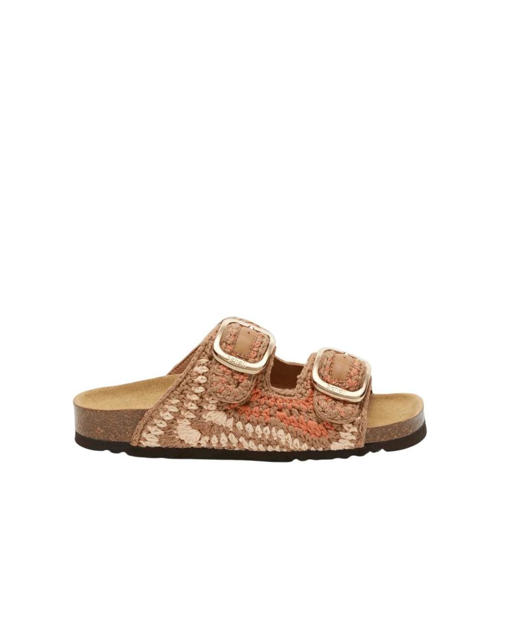 Sliders Scholl en coloris Brown