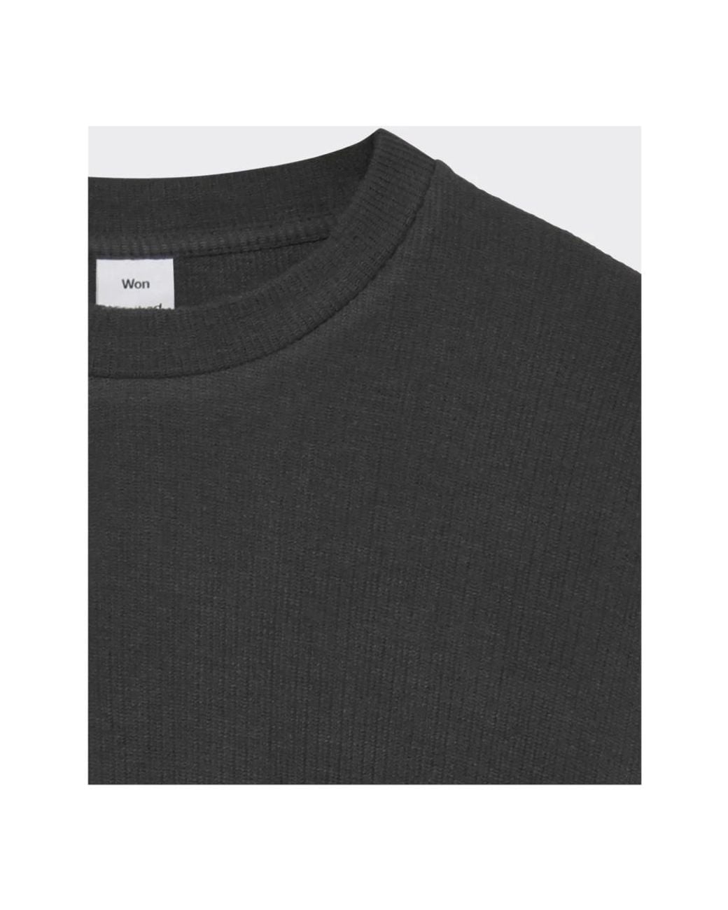 Won Hundred Black Long Sleeve T-Shirts for men