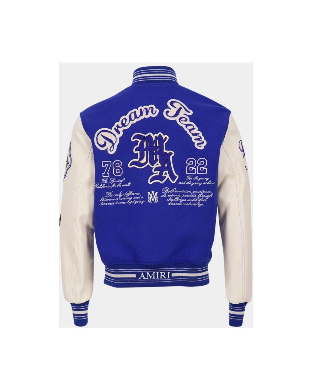 Amiri Blue Bomber Jackets for men