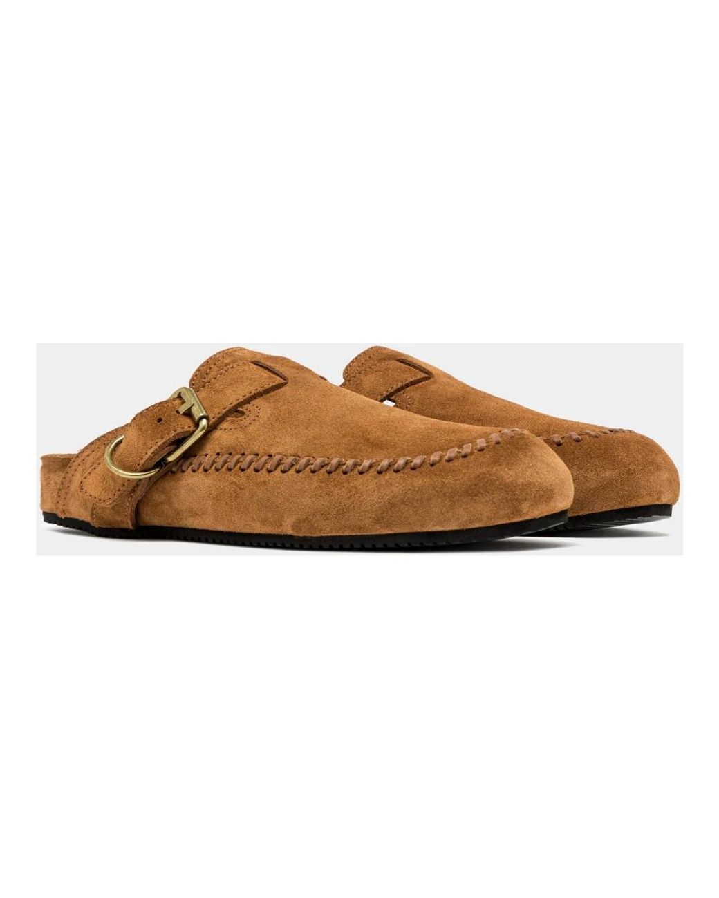 Buttero Brown Mules for men