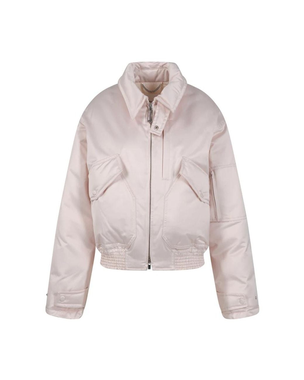 Victoria Beckham Natural Bomber Jackets