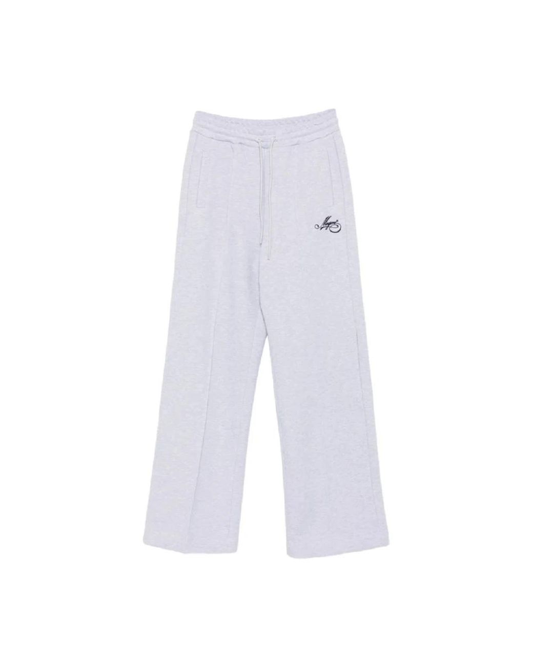 MSGM Broeken ,Grijs ,Katoen Pantalone in het White