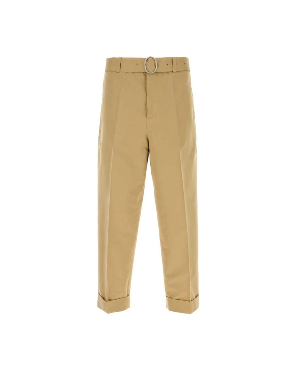 Jil Sander Broeken ,Katoen Katoenmix Casual Broek in het Natural voor heren