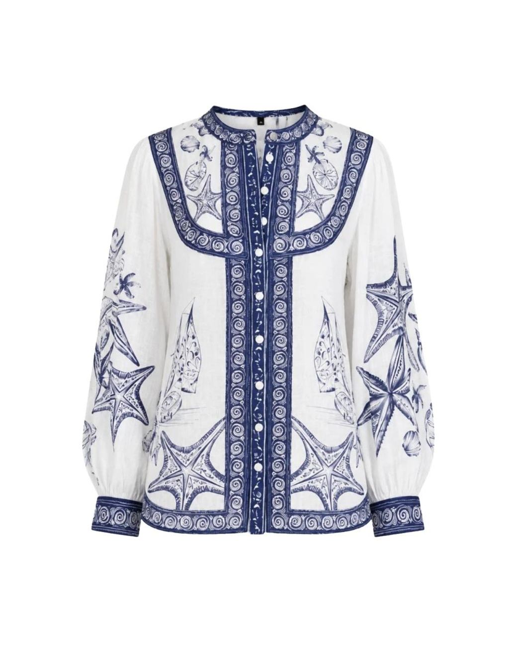 Farm Rio Blue Shirts