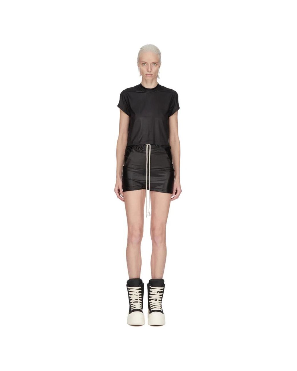 Rick Owens Black Short Shorts