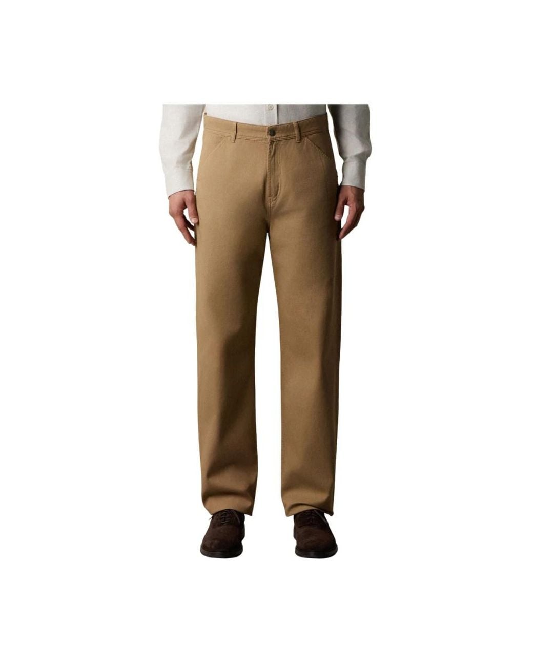 Brooks Brothers Natural Straight Trousers for men