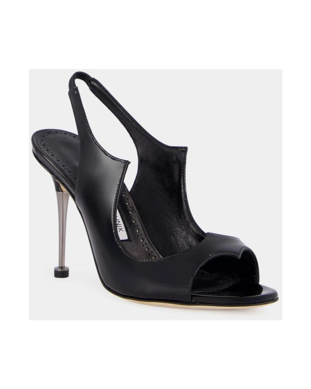 Manolo Blahnik Black High Heel Sandals