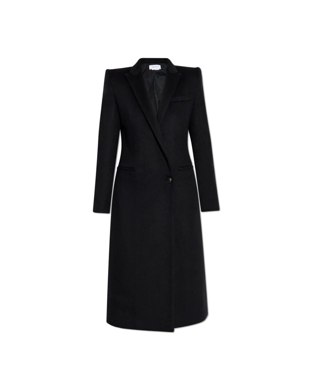 McQueen Black Single-Breasted Coats