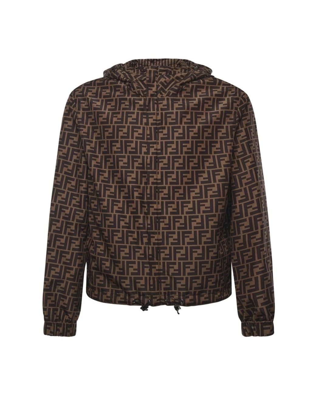 Fendi Brown Light Jackets for men