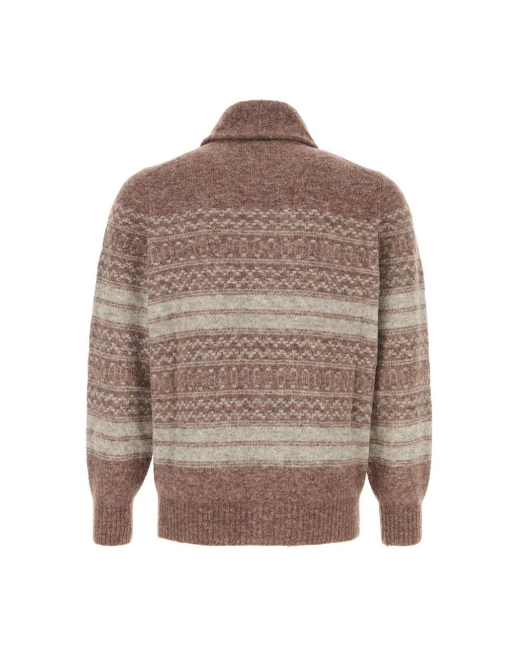 Brunello Cucinelli Brown Cashmere Knitwear for men