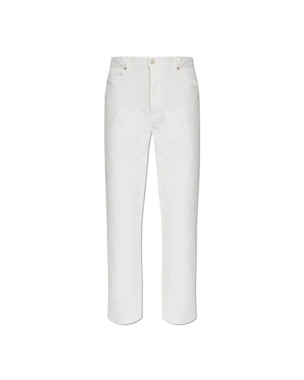 Balenciaga White Straight Jeans