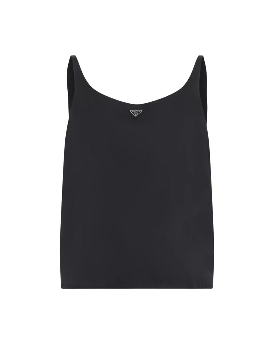 Prada Black Sleeveless Tops
