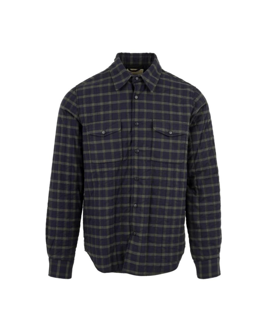 Aspesi Overhemden ,Blauw ,Katoen Double Shirt in het Blue voor heren