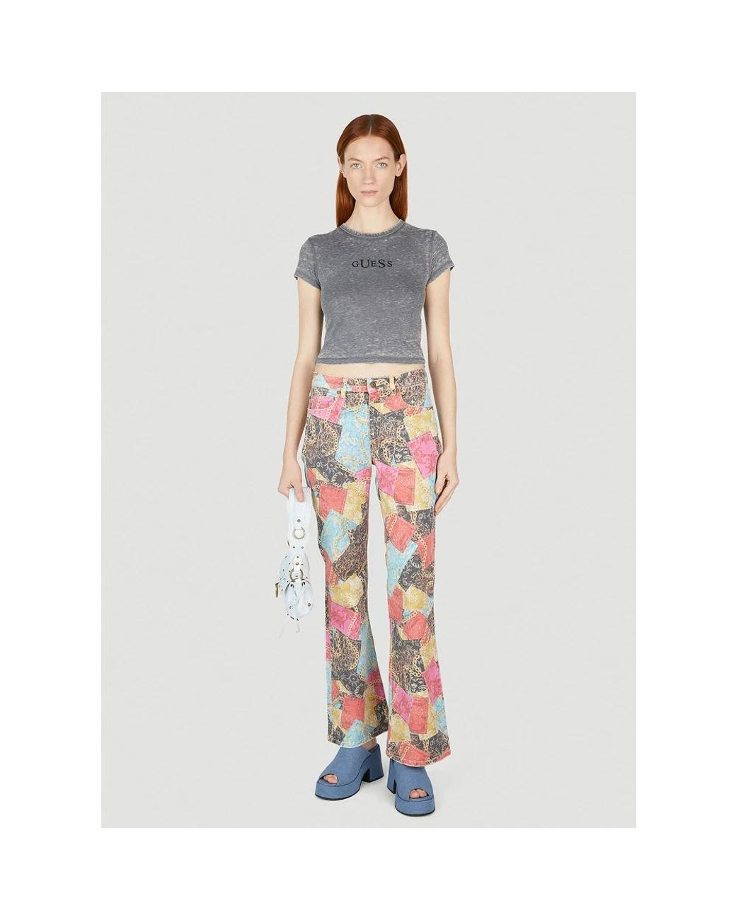 Guess Red Flare Jeans