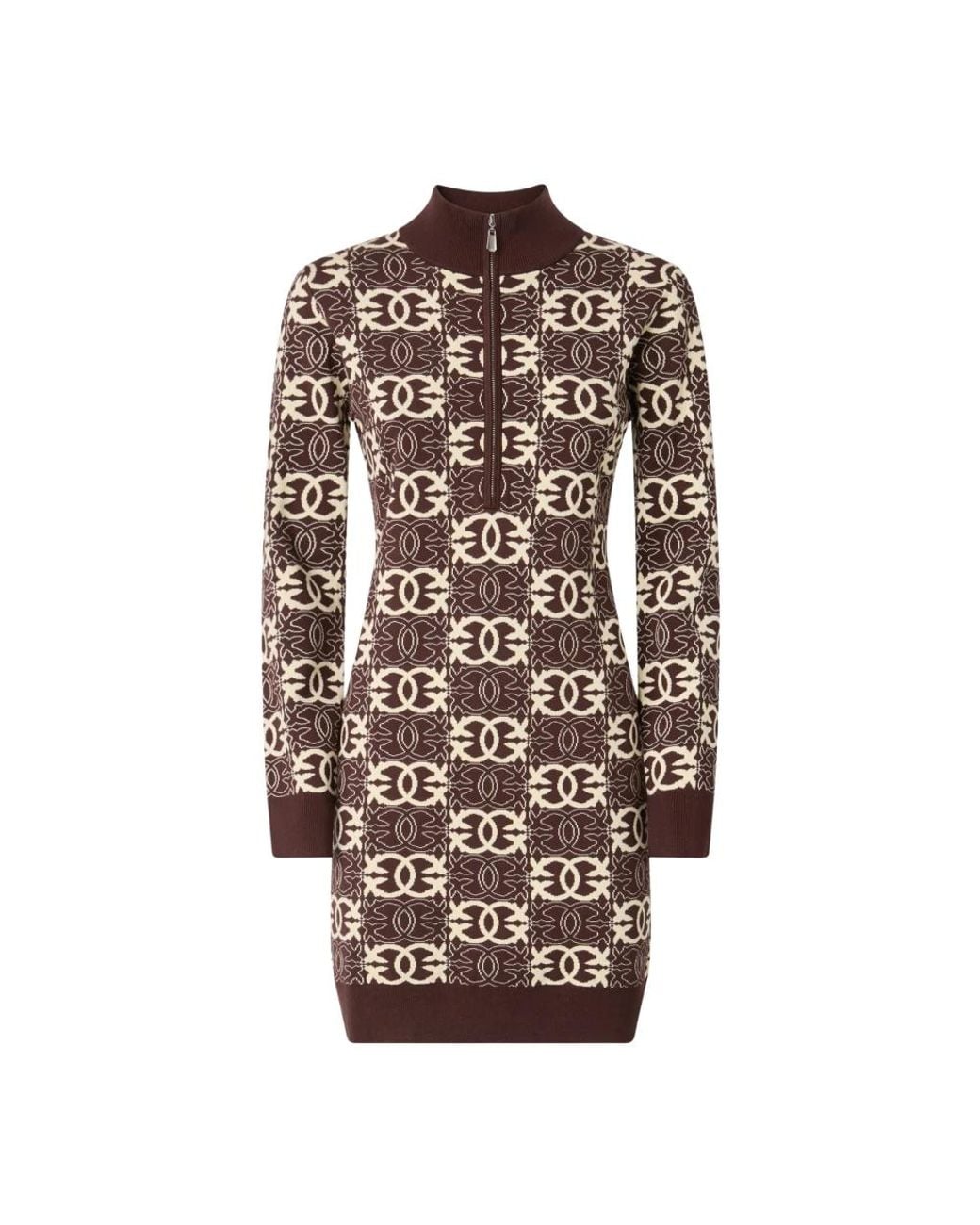 Pinko Brown Knitted Dresses