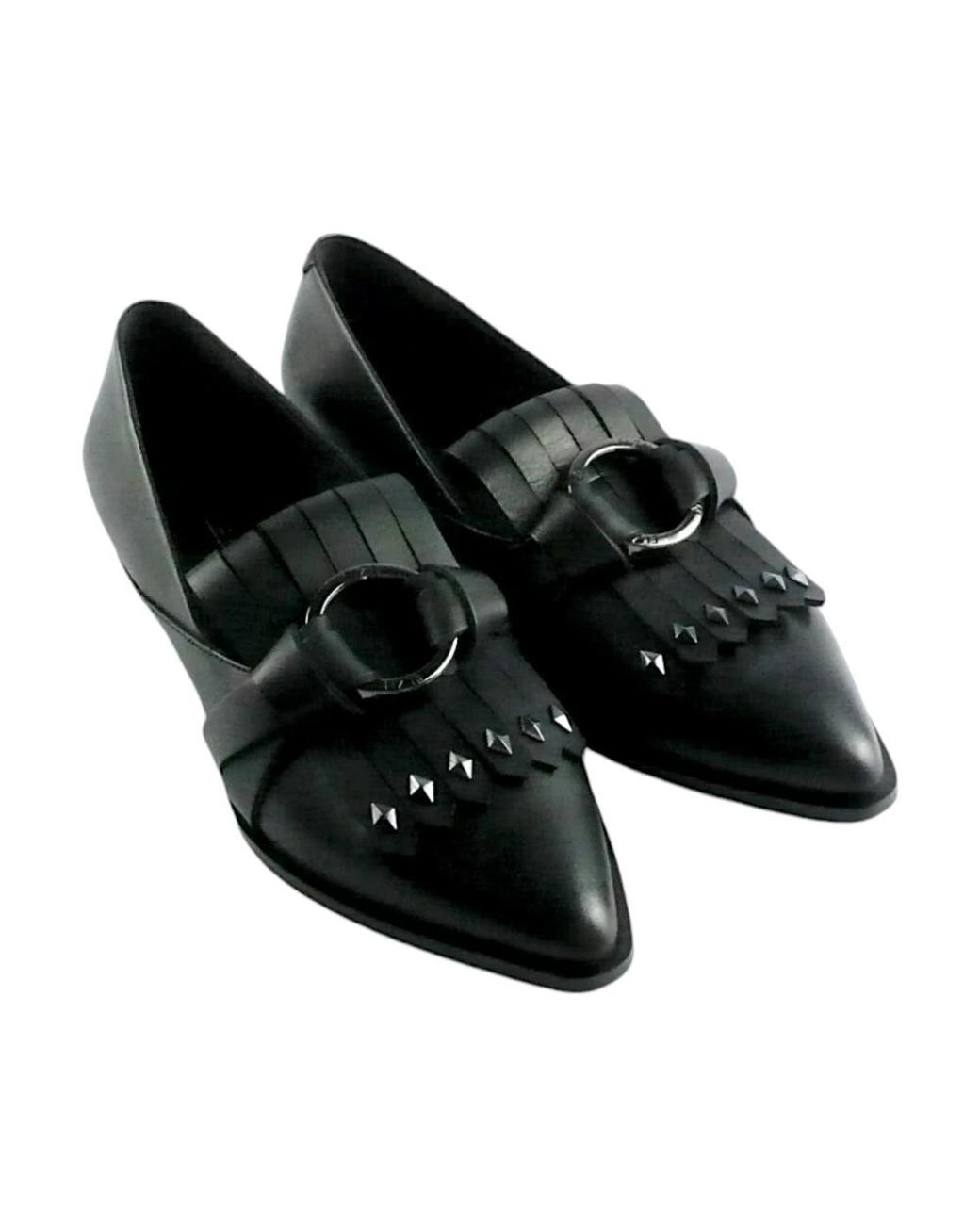 Elvio Zanon Black Loafers