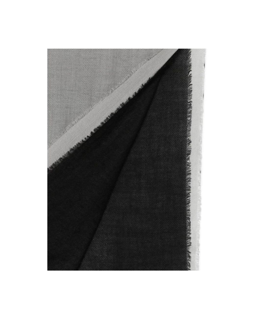 Faliero Sarti Gray Silk Scarves