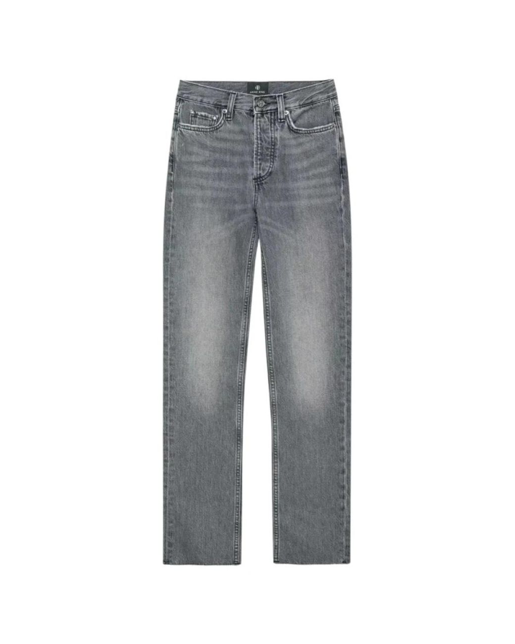 Anine Bing Gray Straight Fit Jeans