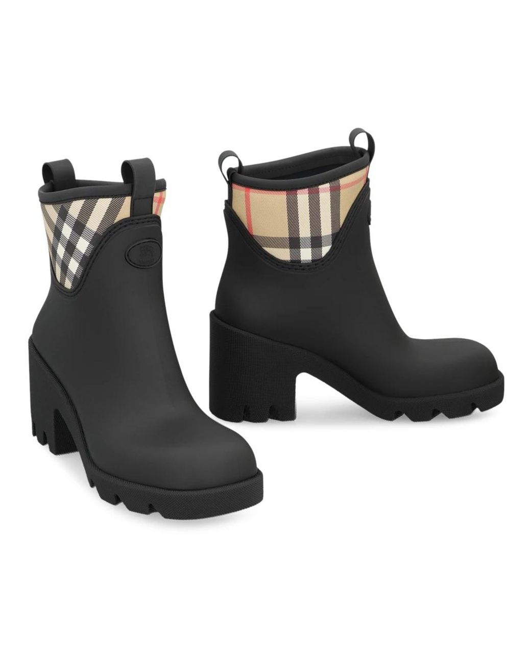 Burberry Black Rain Boots